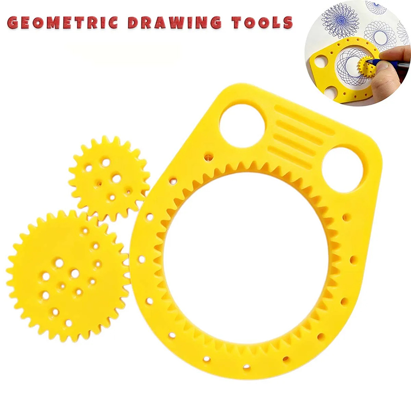 幾何学模様スパイログラフ描画ステンシルセット ペイントテンプ - Kids Education Template のレビューと価格