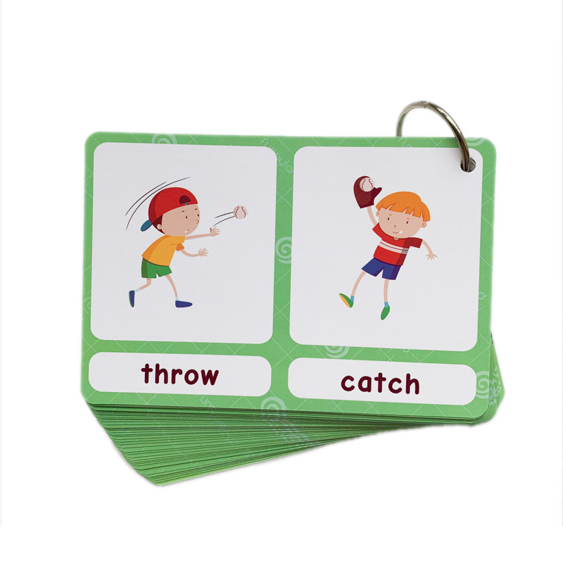100組の反対語フラッシュカード 英語語彙カード 子供向け  - Kids Education Toy のレビューと価格