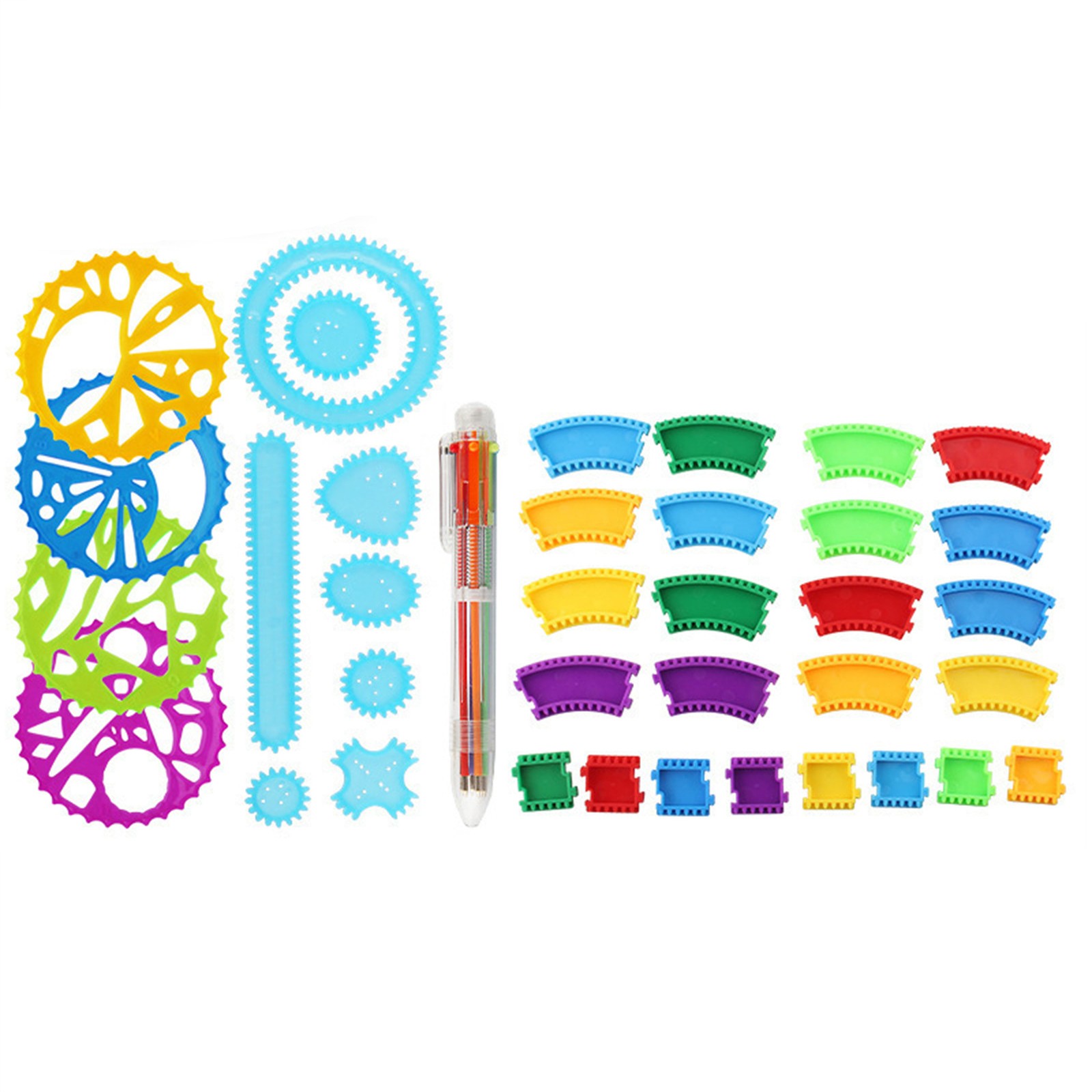 カラフルなスパイログラフセット子供用マジックアート描画キット - Kids Education Template のレビューと価格