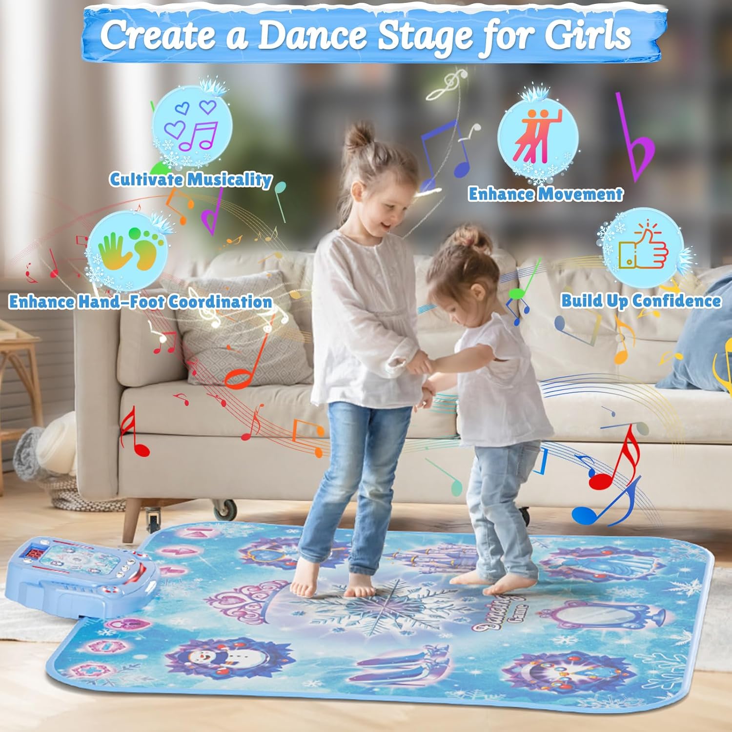 1個入り 8キー ワイヤレス Bluetooth ダンスマッ - Kids Educational Mat のレビューと価格