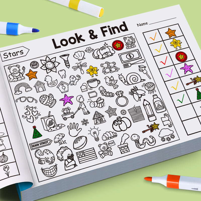 子供向け隠された物体塗り絵ブック キッズ探し物探し塗り絵＆描 - Kids Education Laptop のレビューと価格