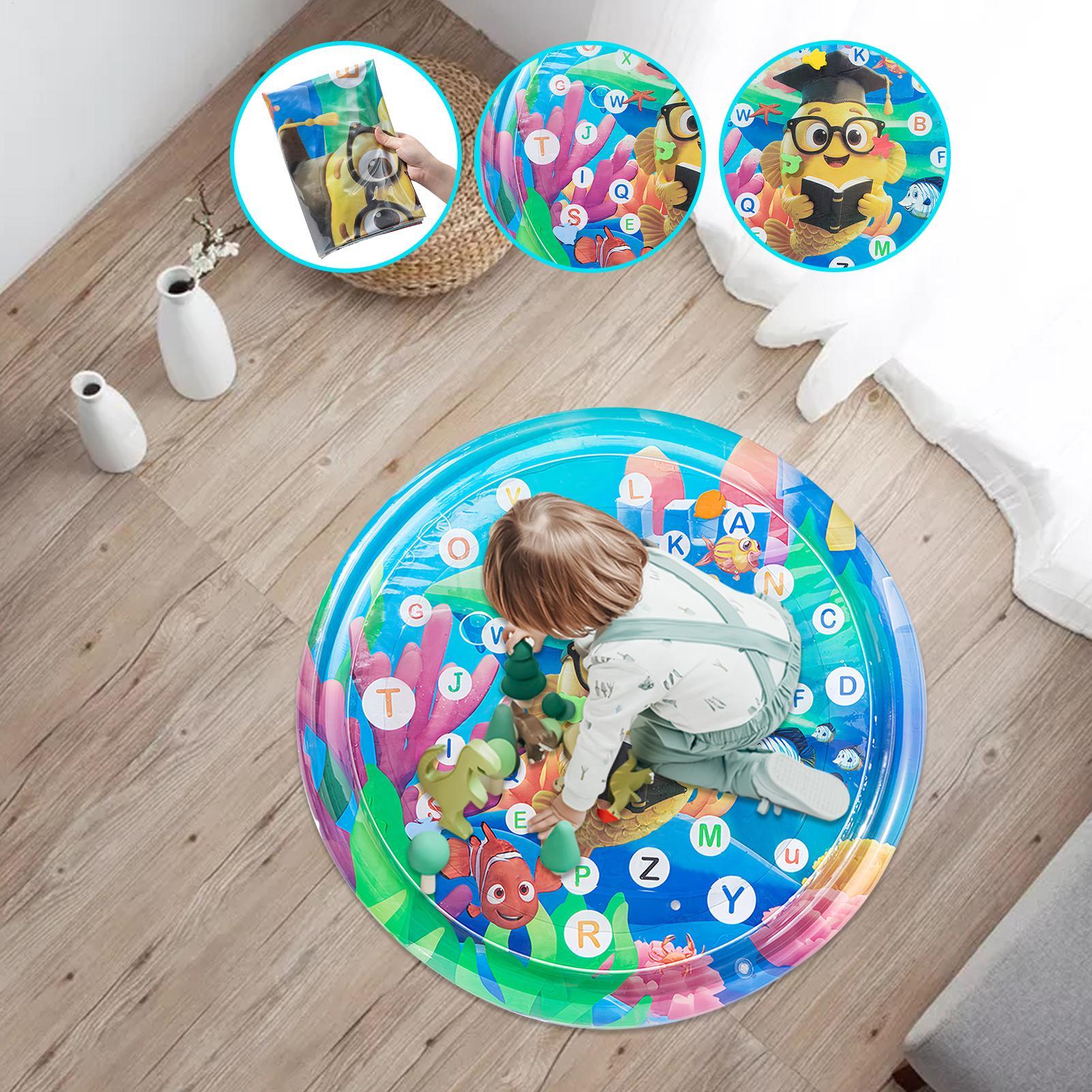 105cmベビー用水遊びマット PVC幼児用楽しいアクティビ - Kids Educational Mat のレビューと価格