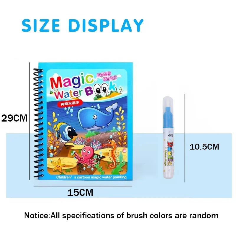 子供向け落書き塗り絵水塗り絵ブック感覚早期教育パズルおもちゃ - Kids Education Laptop のレビューと価格