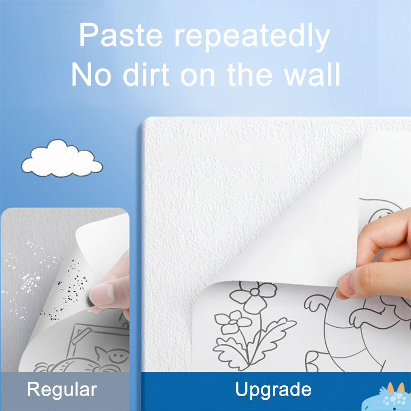 子供描画ロール DIY 粘着色充填紙着色紙ロール子供のための - Kids Education Laptop のレビューと価格