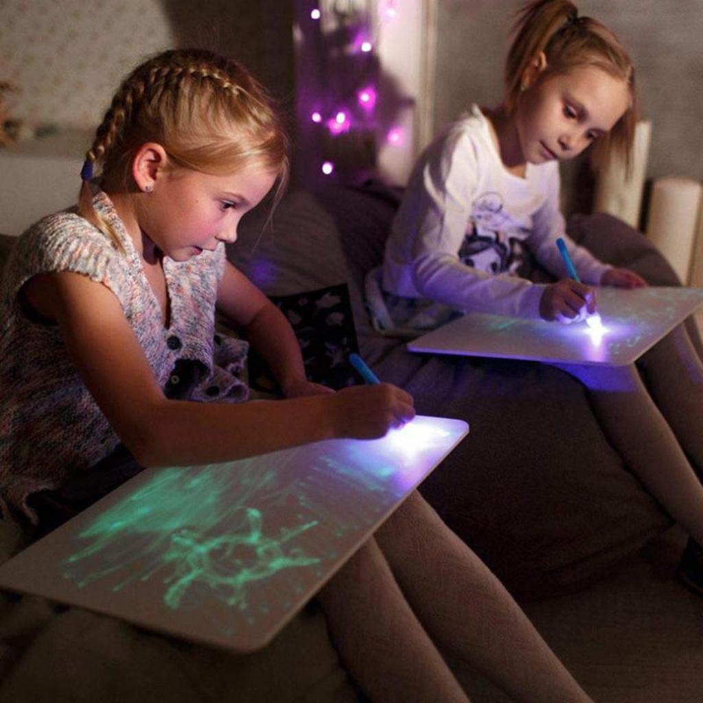 子供用光るペイント描画タブレット LED落書きパッド クリエ - Drawing Projector Kids のレビューと価格