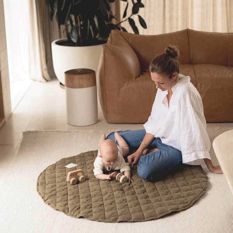 115 センチメートルプレイマット格子ベビーマット新生児幼児 - Kids Educational Mat のレビューと価格