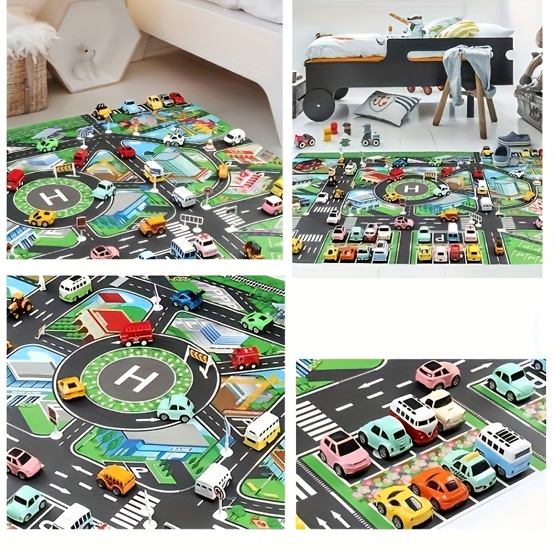 子供のための都市のトラフィックプレイマット、大きなゲームパッ - Kids Educational Mat のレビューと価格