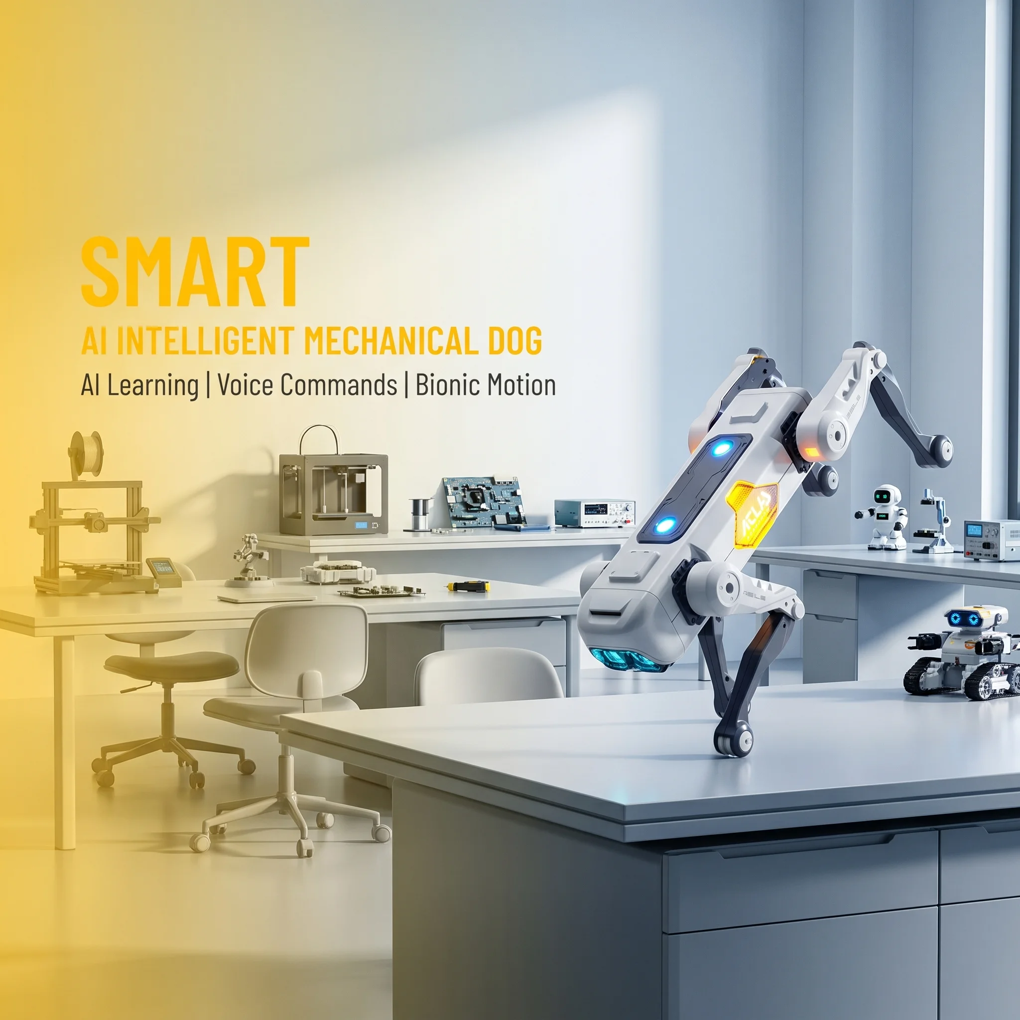 AIスマートロボット犬、音声＆アプリ制御、プログラミング、ダ - Kids Education Toy のレビューと価格