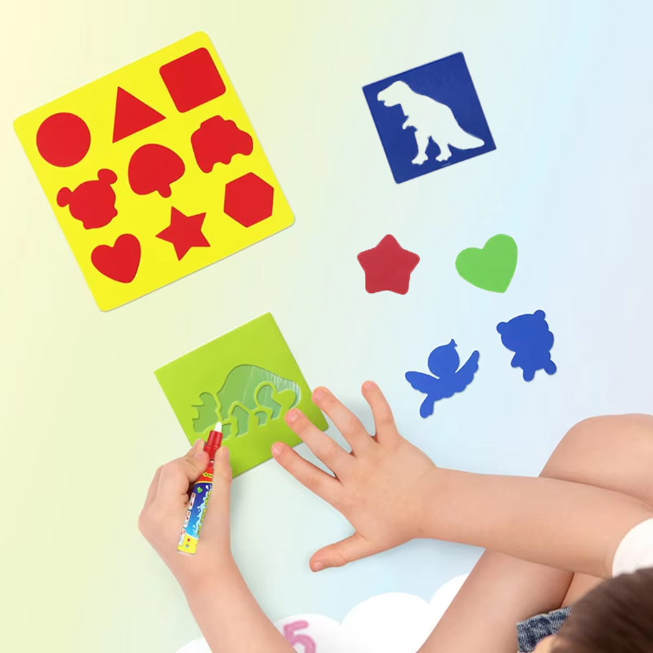 魔法の水塗り絵マットアクセサリーローラーシール動物デジタルテ - Kids Education Template のレビューと価格