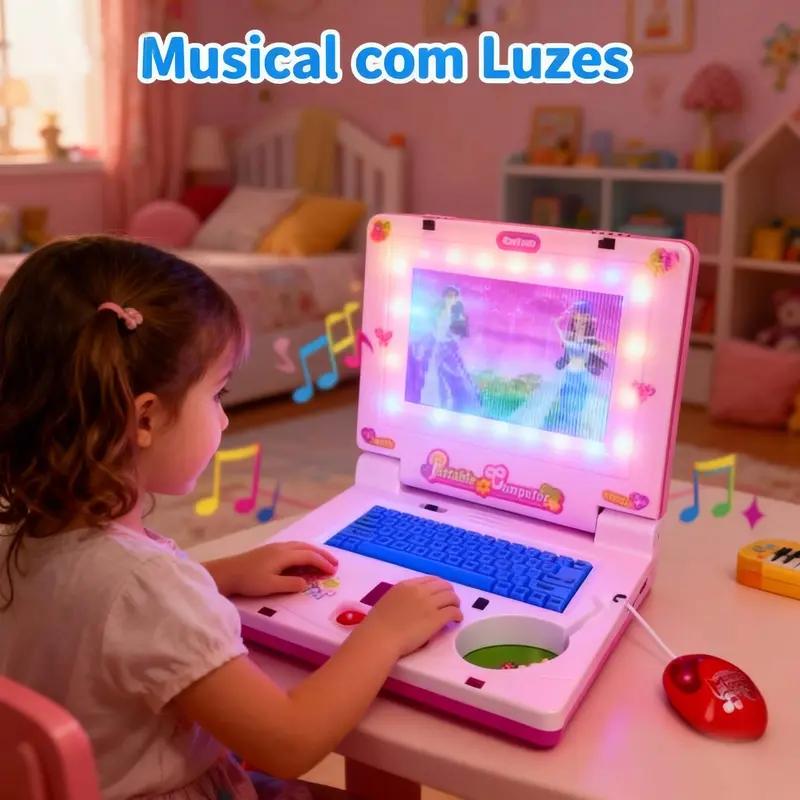 ミニノートブック音楽玩具ラップトップポータブル統合幼児パズル - Kids Education Laptop のレビューと価格